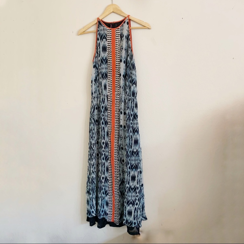 Anthropologie Namrata Joshpura Maxi Patterned Dress Sequin